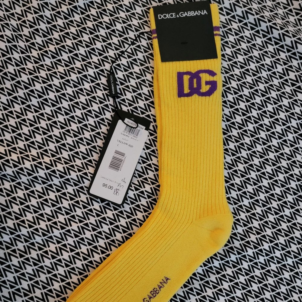Cotton jacquard socks with DG logo